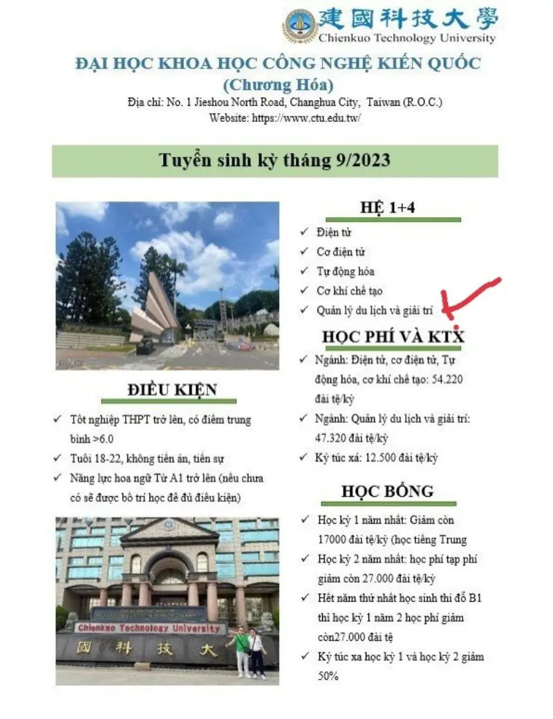 Du học đài loan 1+4 2 Du học đài loan 1+4