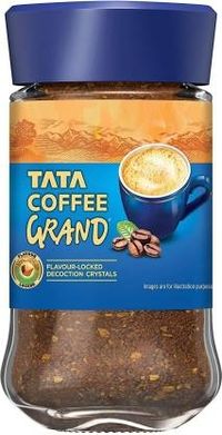 Tata Coffee Grand Instant Decoction Crystals Coffee Jar Image