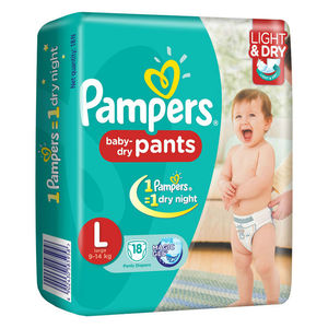 Pampers Baby Dry Pants Monthly Mega Box Large 128 Count  Hayumsidaba