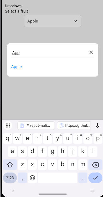 Dropdown Screenshot