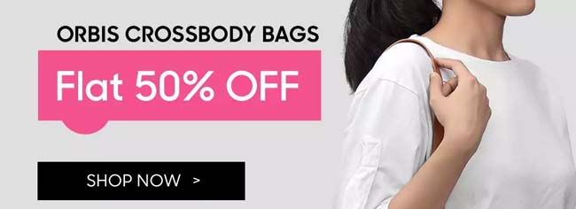 Flat 50% Off, Orbis Crossbody Bags!