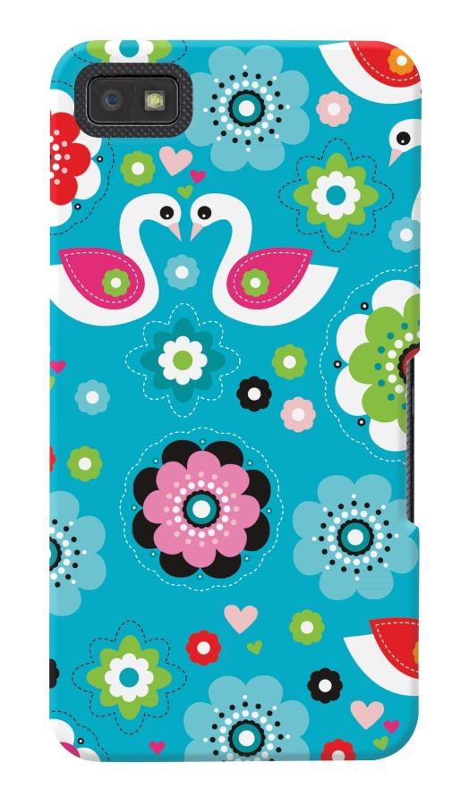 DailyObjects Flower Swan Case For BlackBerry Z10 available at dailyobjects for Rs.0