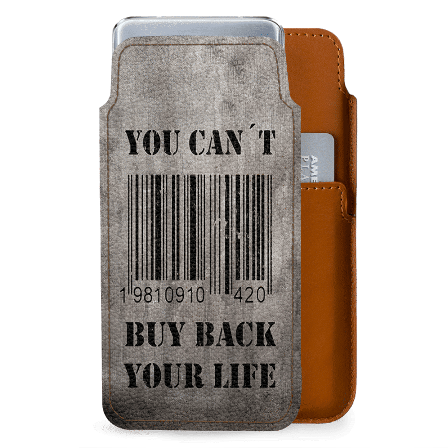 DailyObjects You Can Not Buy Back Your Life Real Leather Wallet Case Cover For LG G6 available at dailyobjects for Rs.0