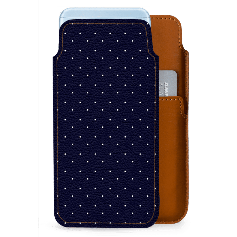 Dailyobjects Constellation Dots Navy Real Leather Wallet Case Cover For Samsung Galaxy A8 Plus Buy Online In India Dailyobjects