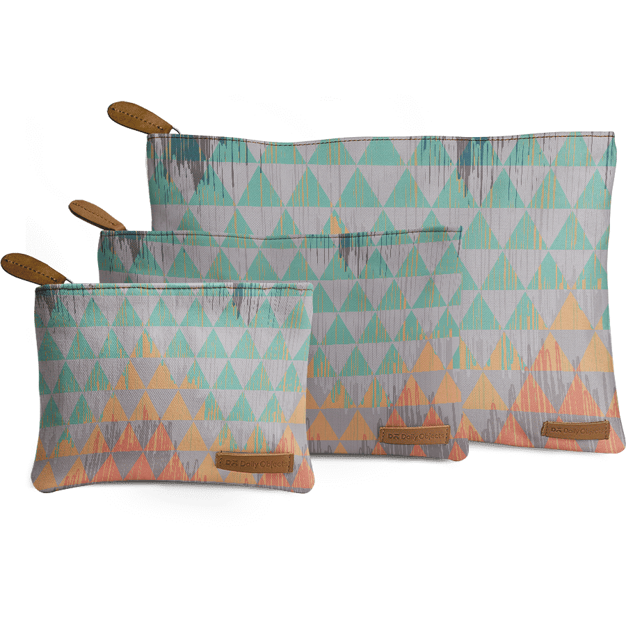 Dailyobjects Abstract Geometry Stash Pouch Set Of 3