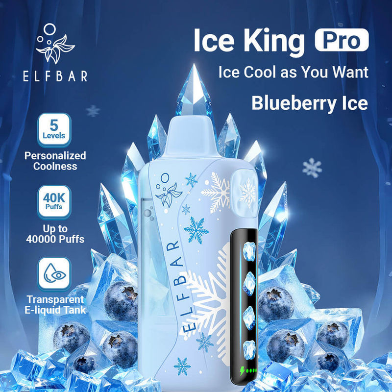 Blueberry Ice Elf Bar Ice King Pro 40000 Puffs