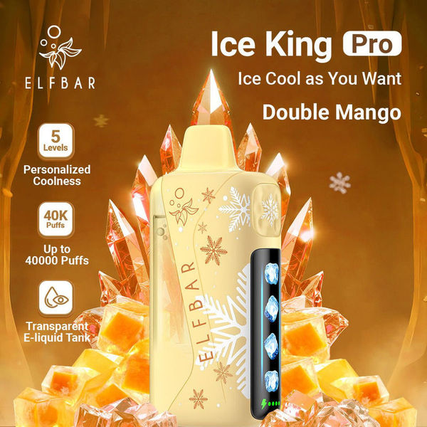Double Mango Elf Bar Ice King Pro 40000 Puffs
