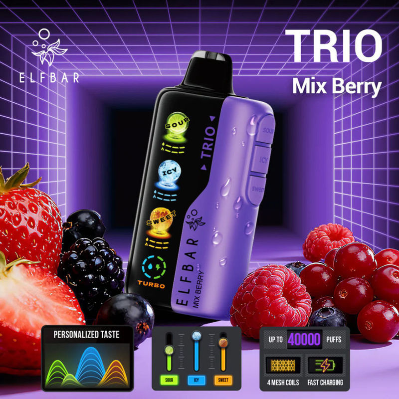 Elf Bar Trio Sour 40000 Puffs - Mix Berry