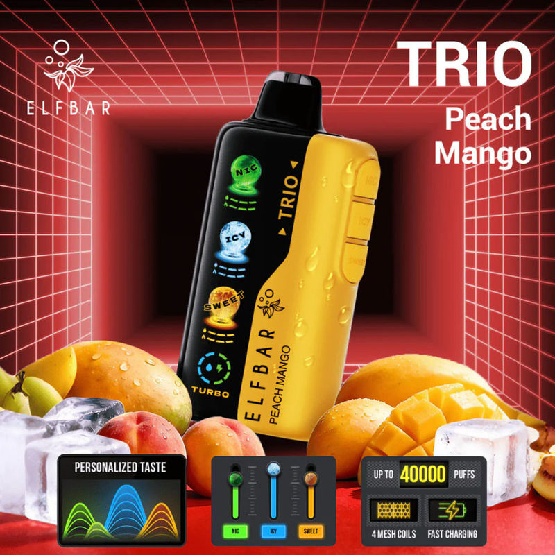 Elfbar Trio Sweet 40000 Puffs - Peach Mango