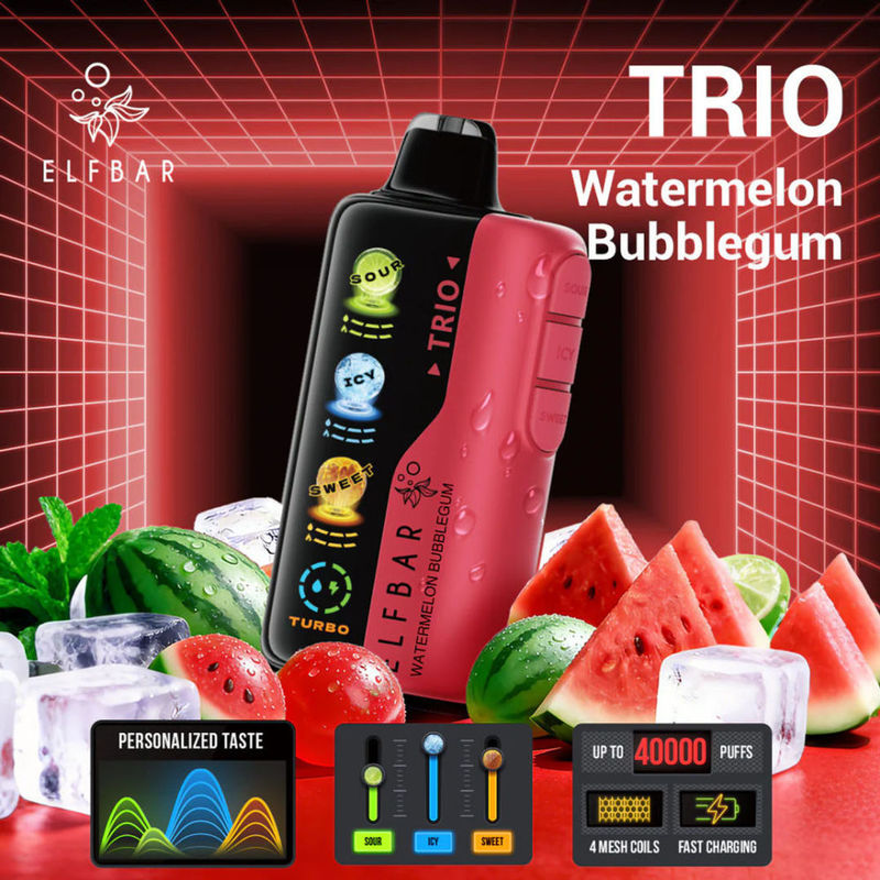 Elfbar Trio Sweet 40000 Puffs - Watermelon Bubblegum
