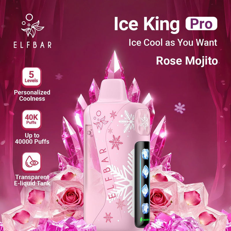 Rose Mojito - Elf Bar Ice King Pro 40,000 Puffs