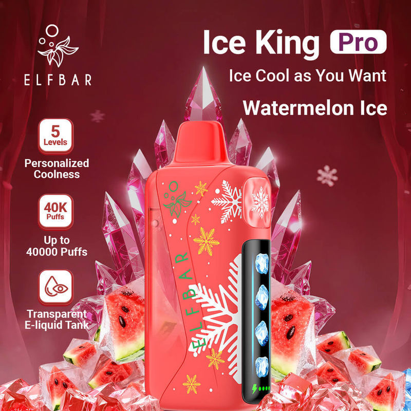 Watermelon Ice Elf Bar Ice King Pro 40000 Puffs