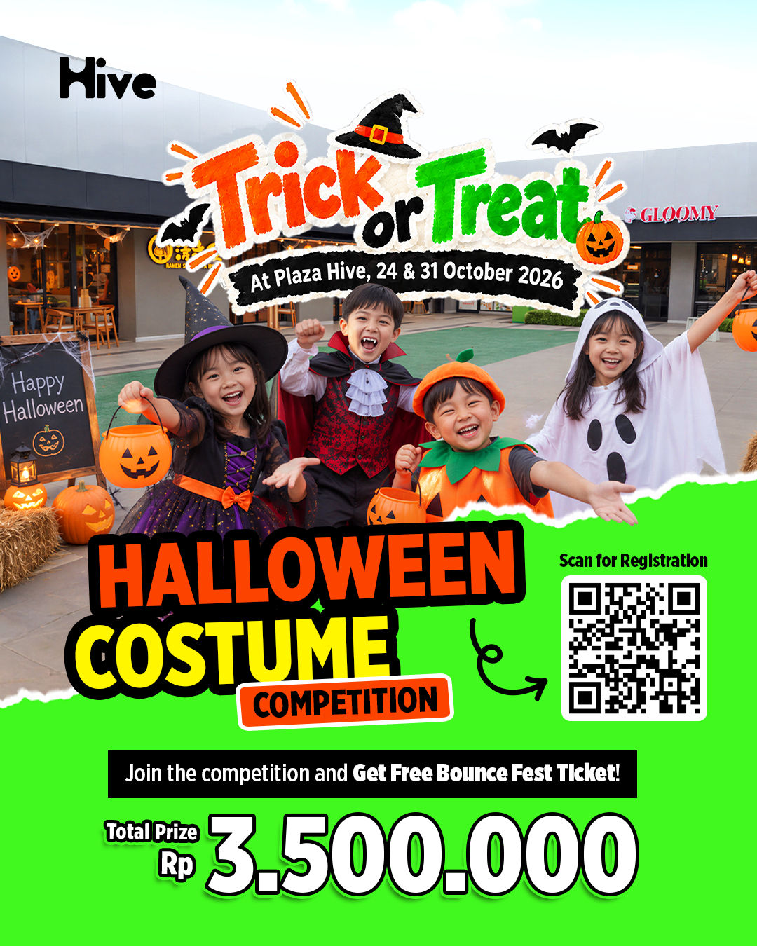 Ikuti Lomba Kostum Halloween di Hive, Menangkan Hadiah Total Rp3,5 Juta - Damai Putra Group