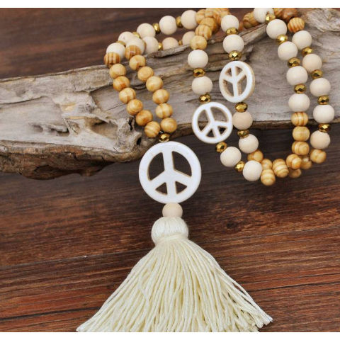 Collar largo peace