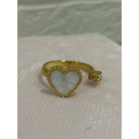 Anillo Corazon dorado
