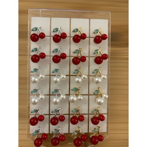 Pendientes cerezas