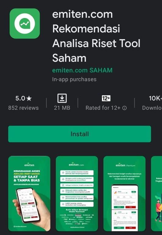 Download Aplikasi Rekomendasi Analisa Riset Saham