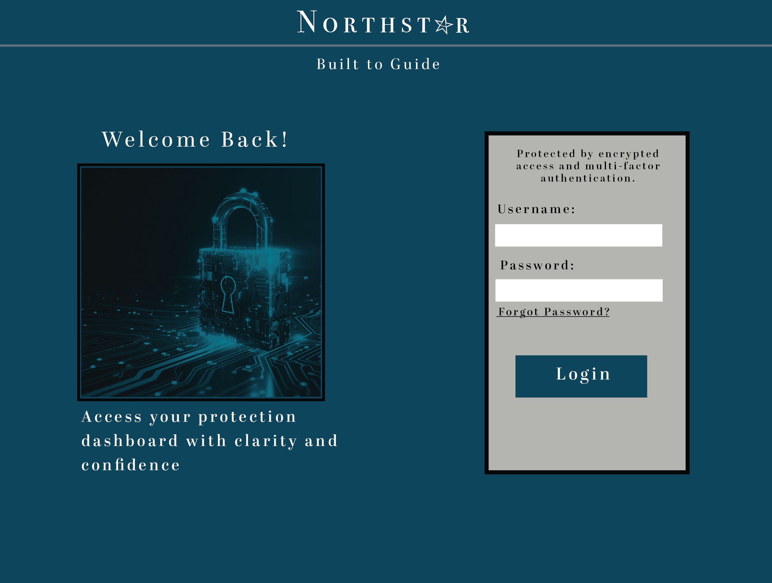 Northstar cybersecurity dashboard mockup
