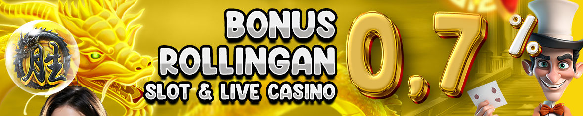 BONUS REBATE 0,7% SLOT & CASINO