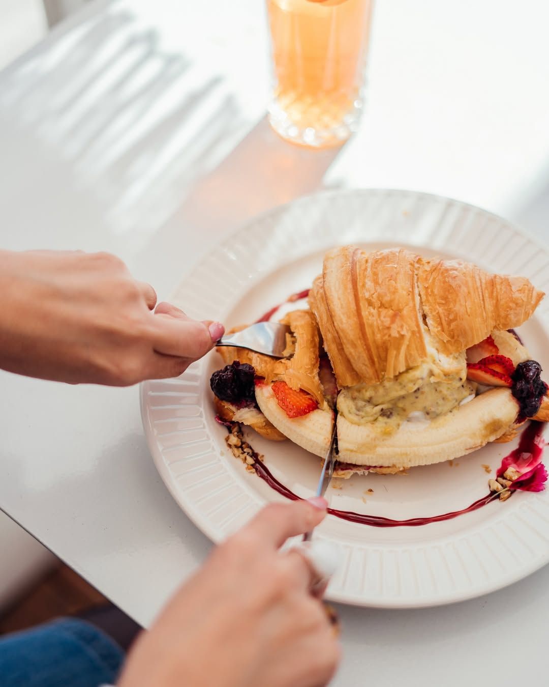 Croissant con Helado
