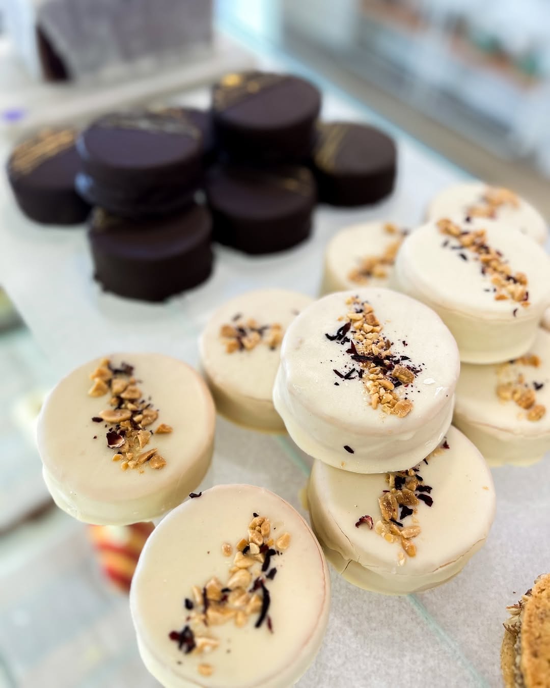 Alfajor con crema de maní