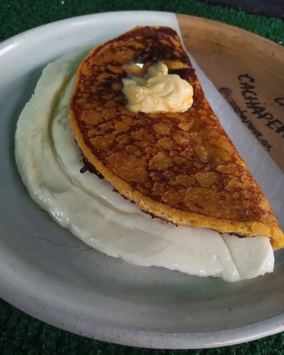Cachapa con medio queso