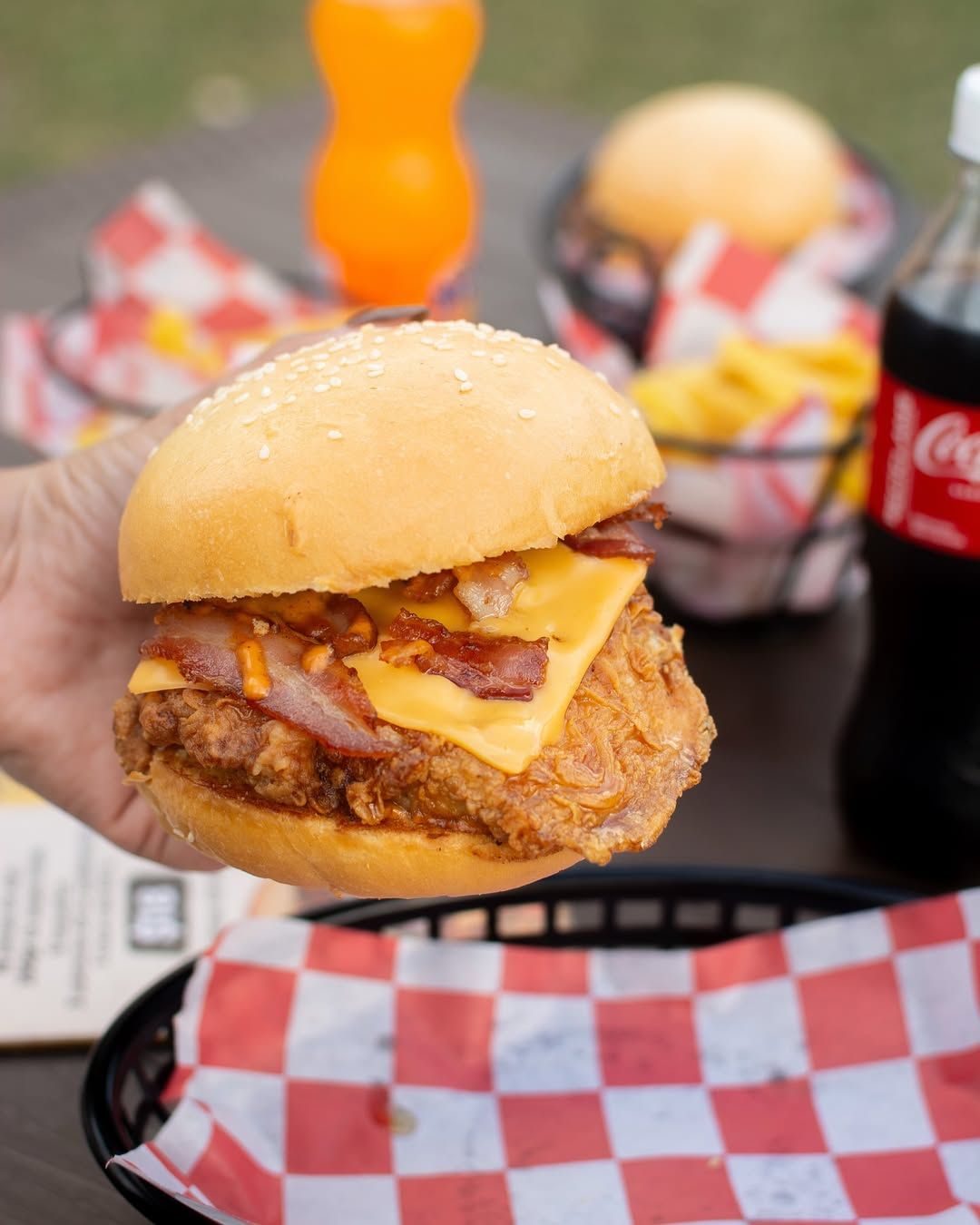 Hot chicken burger
