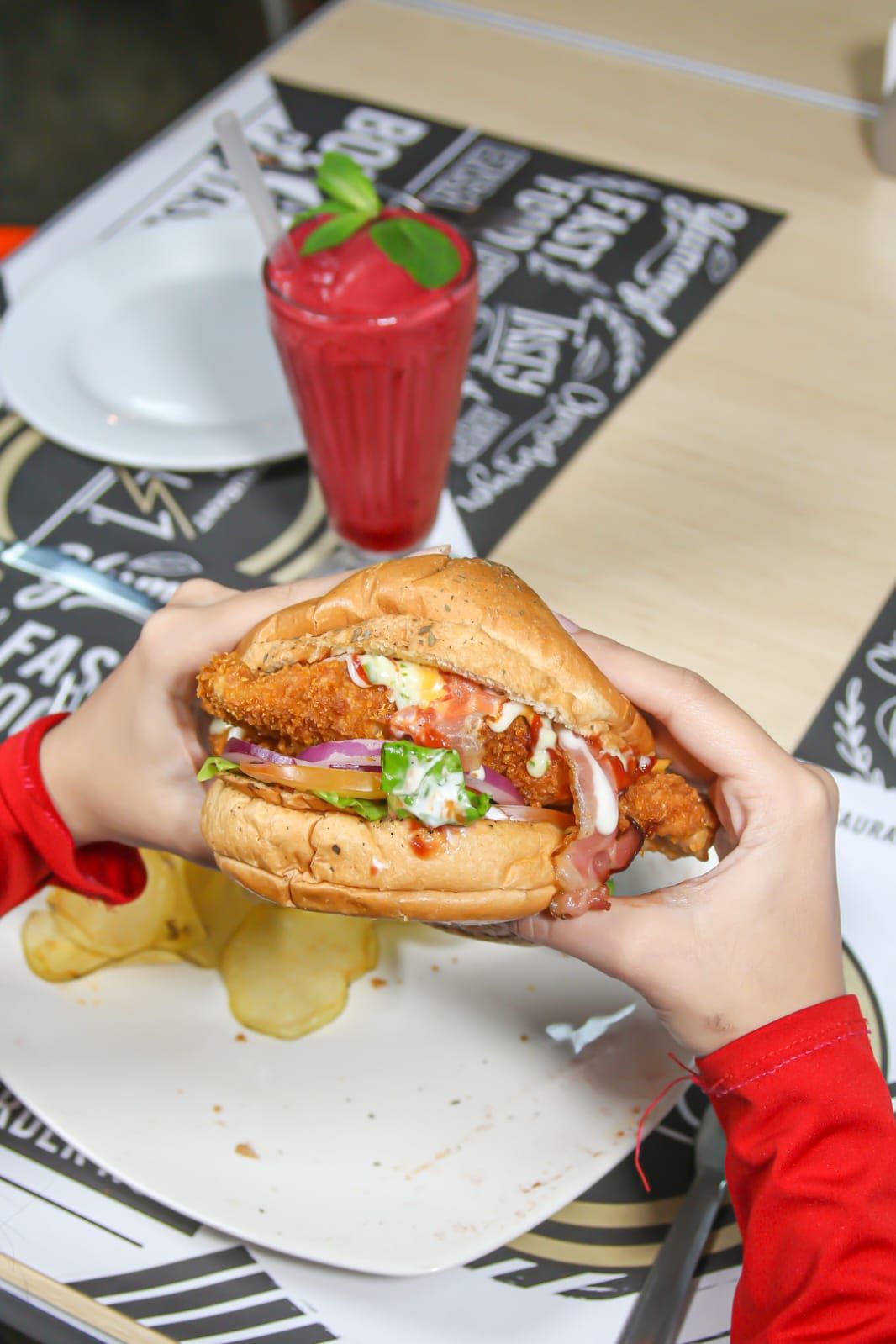Hamburguesa crispy