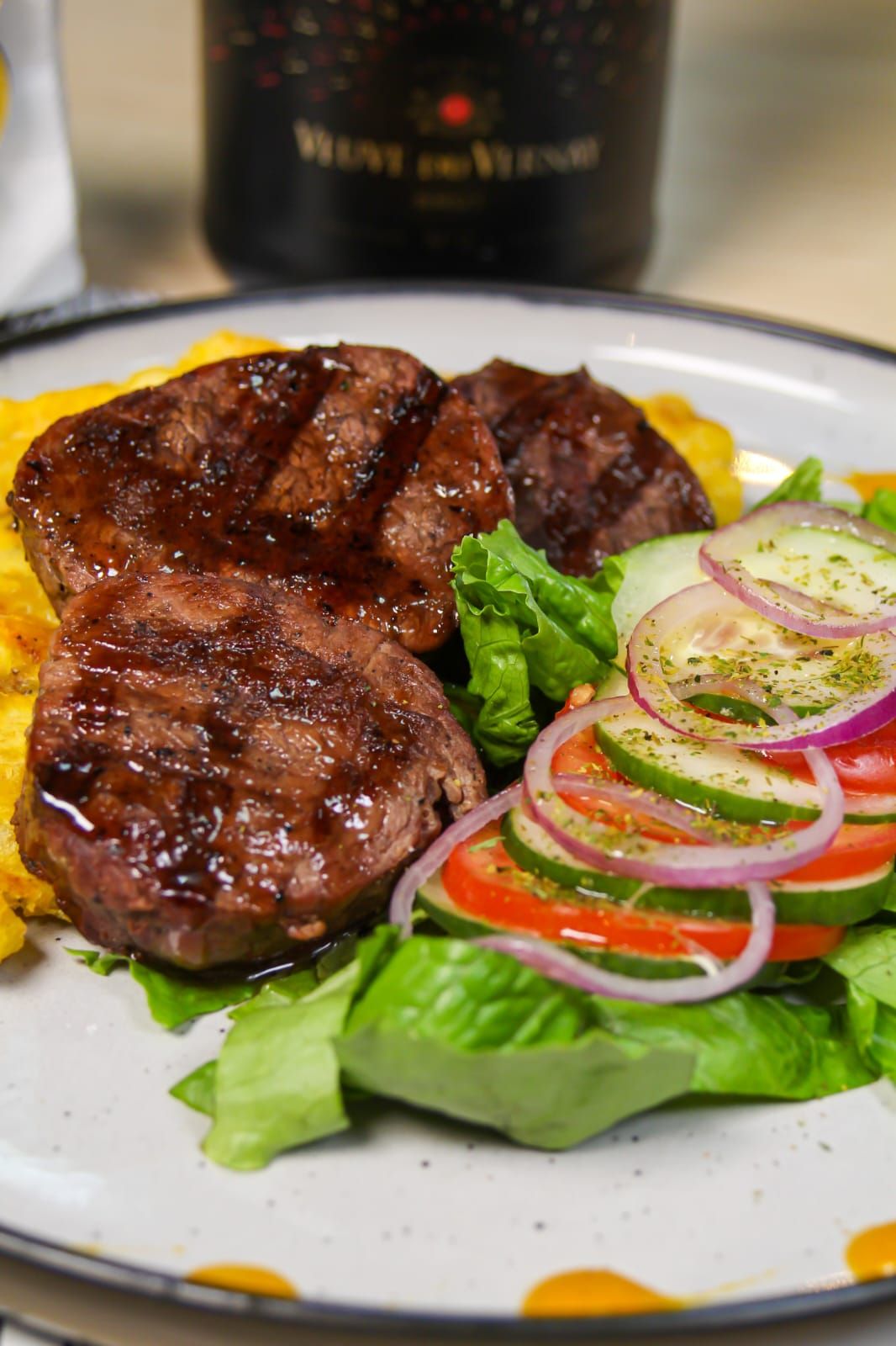 Medallones de lomito a la parrilla