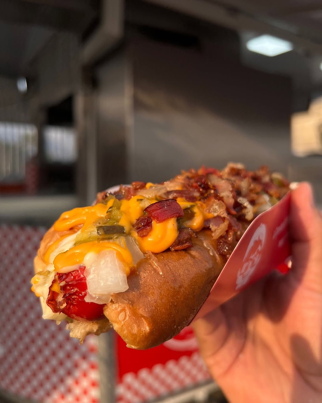 Hot Dog Bacon sweet relish