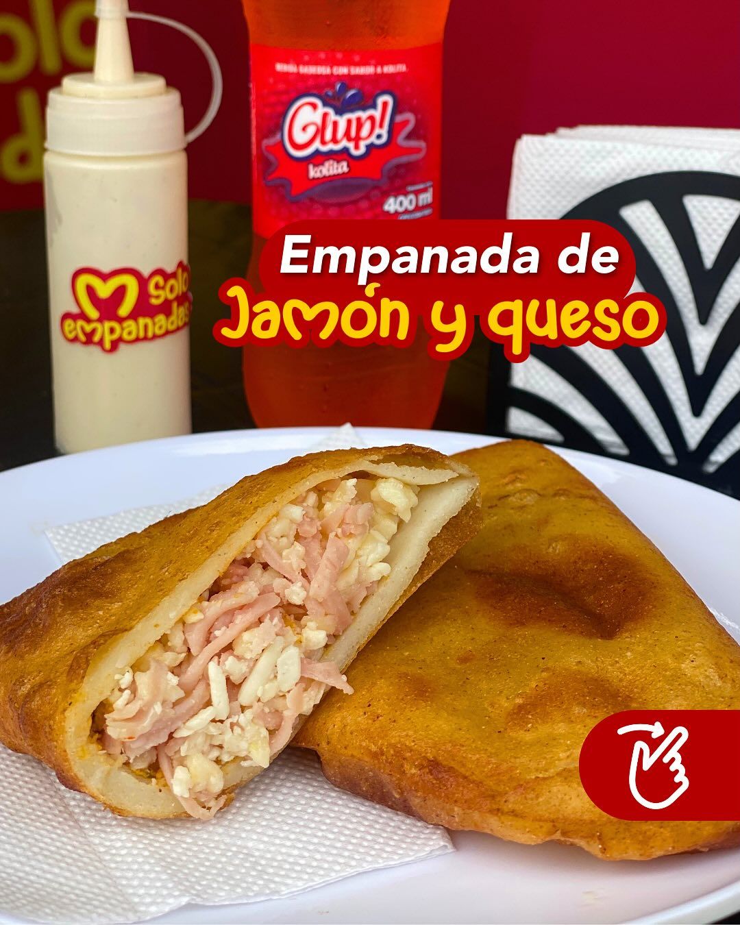 Empanada de jamón y queso