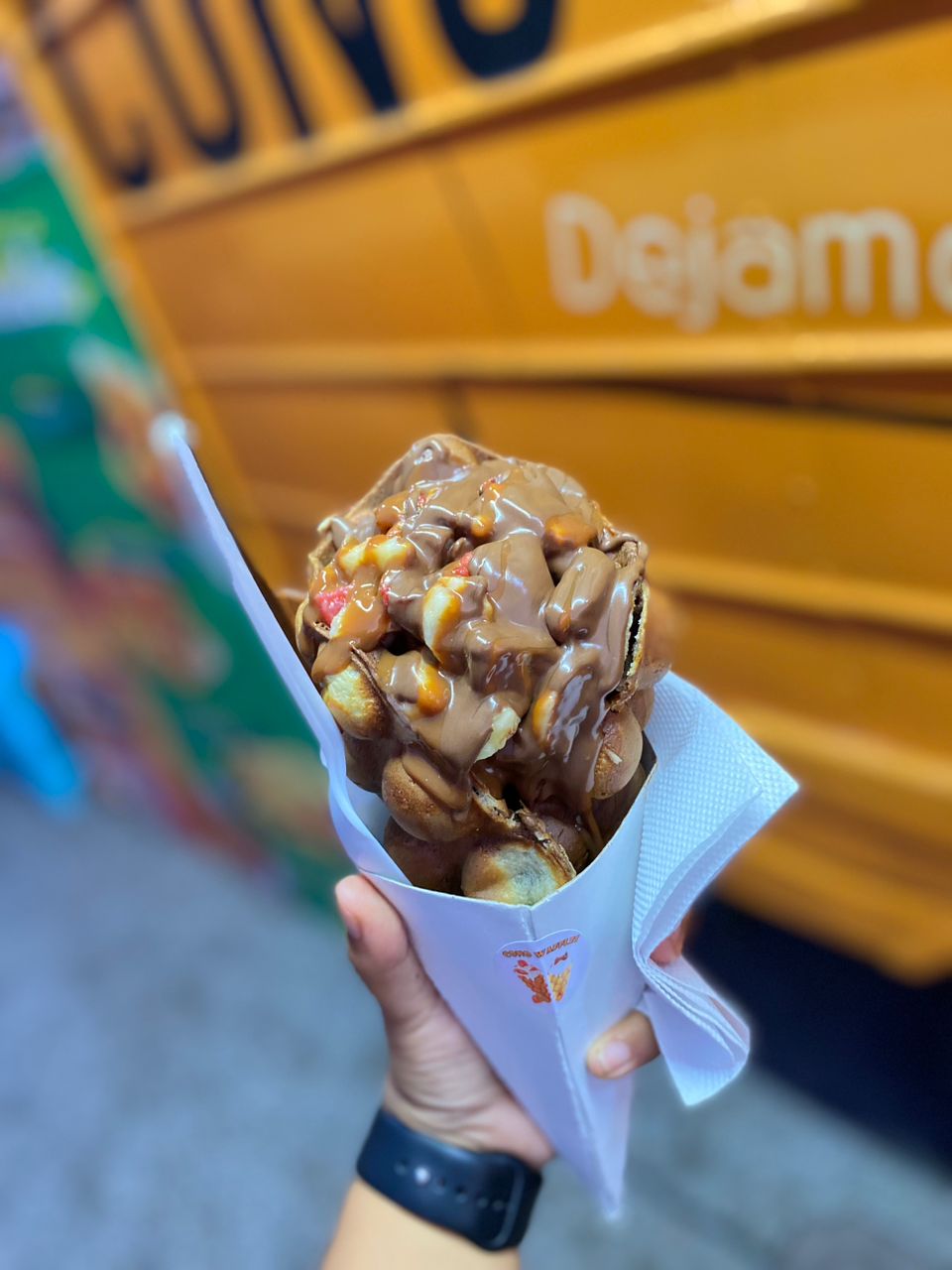 Waffle fruta