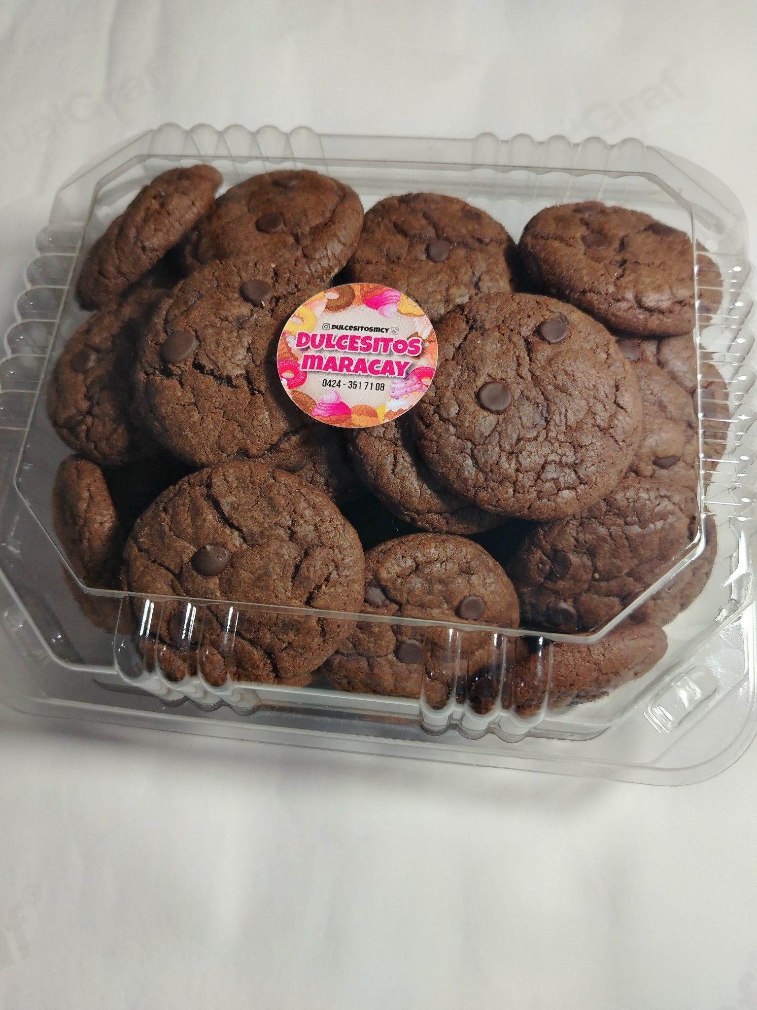 Caja de Mini Cookies de Chocolate