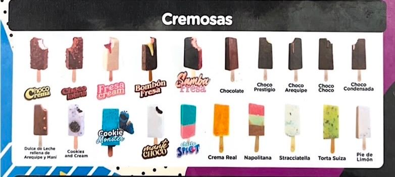 PALETAS CREMOSAS