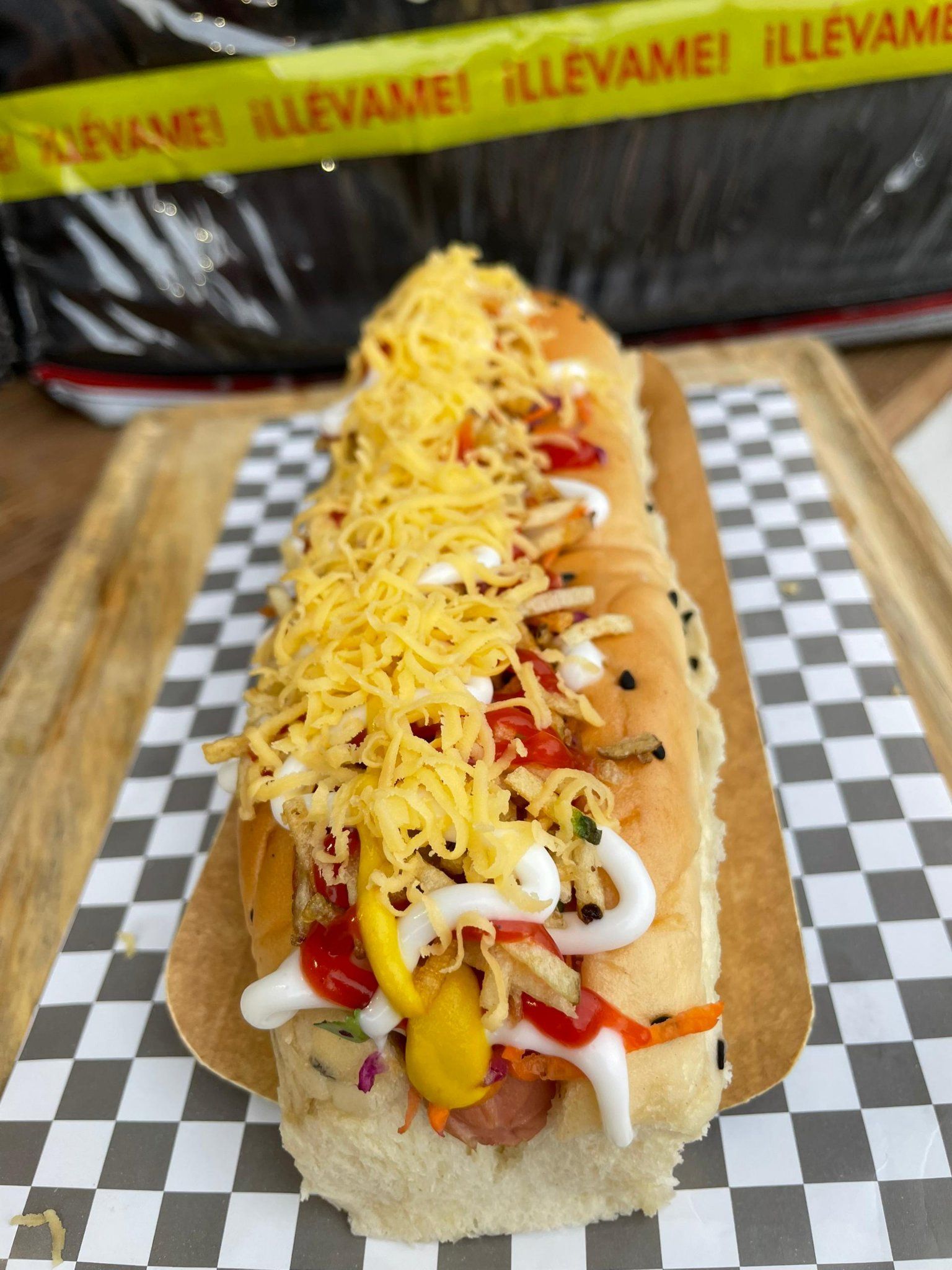 Perro con queso
