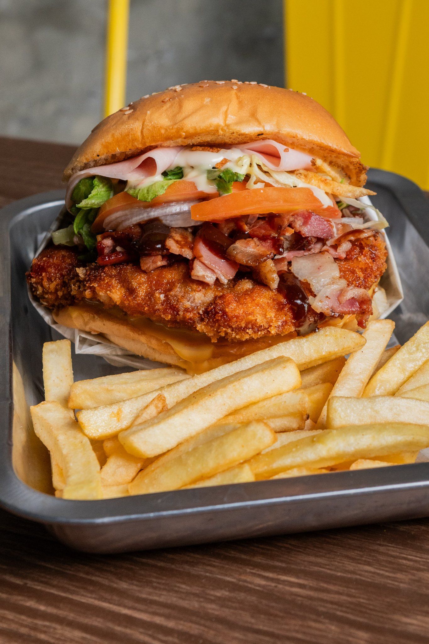 Hamburguesa pollo crispy