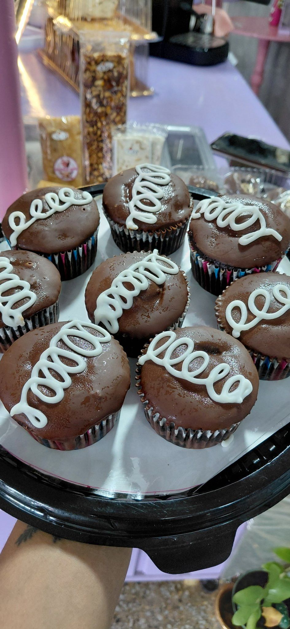 cupcakes de chocolate