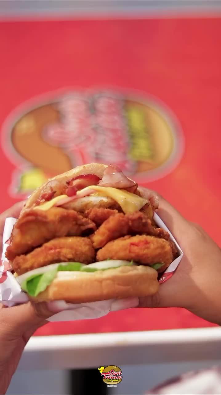 Una super hamburguesa