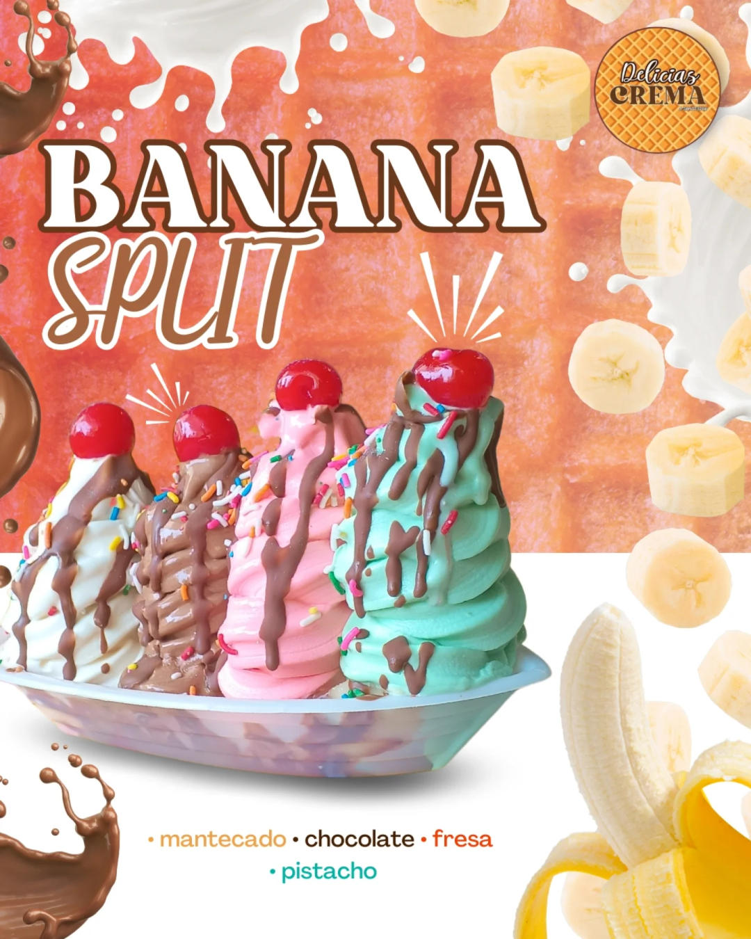 🍌Super Banana split ⛵😋 para que compartas con tu familia, amigos o pareja✨

Pasa un momento de Delicias aquí 🤗en delicias Crema🍨🫶🏻