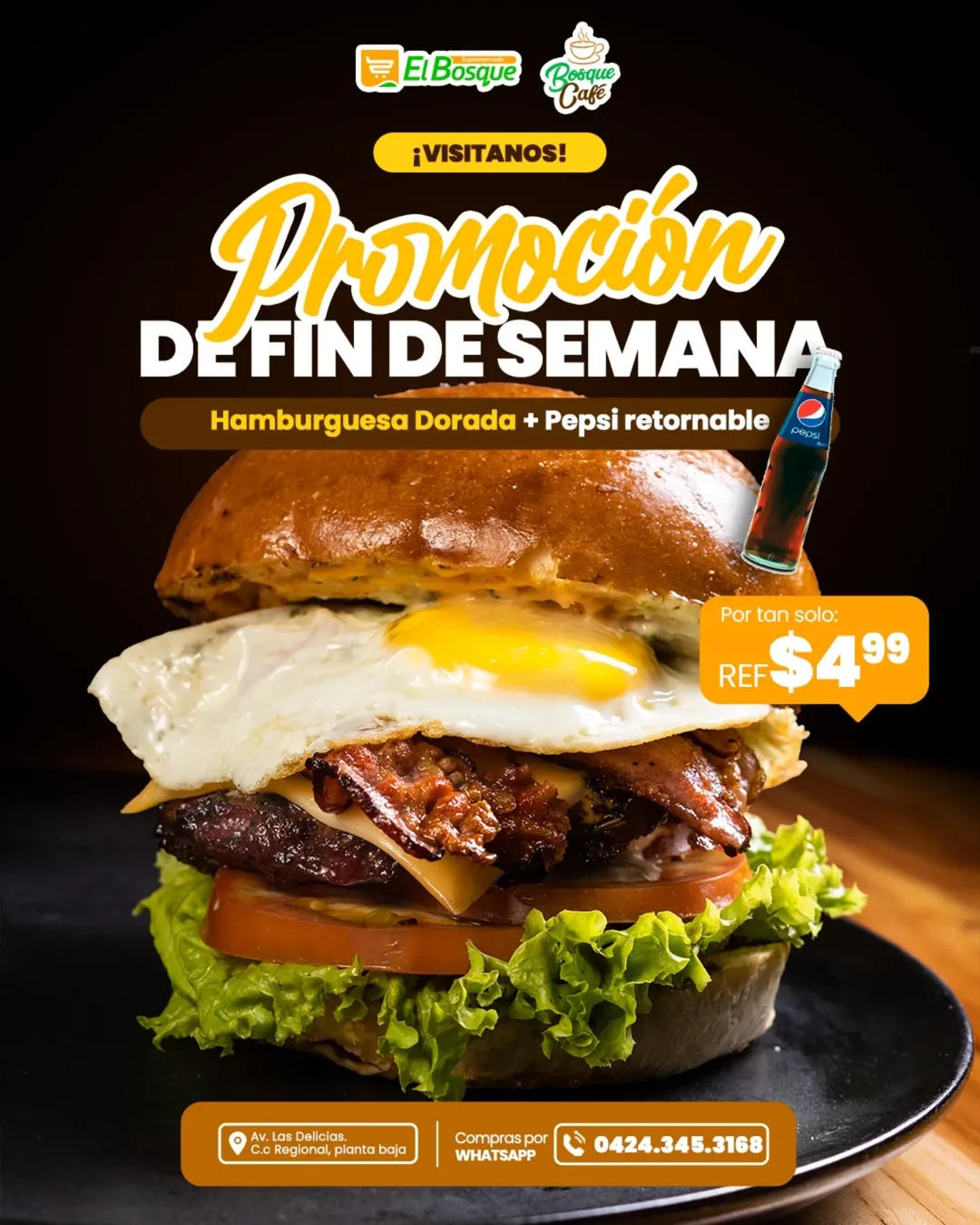 ¡𝙃𝙤𝙮 𝙣𝙤 𝙨𝙚 𝙘𝙤𝙘𝙞𝙣𝙖 𝙚𝙣 𝙘𝙖𝙨𝙖! 🍔😋🛒 Visítanos o pide por delivery. ¡Estamos activos!