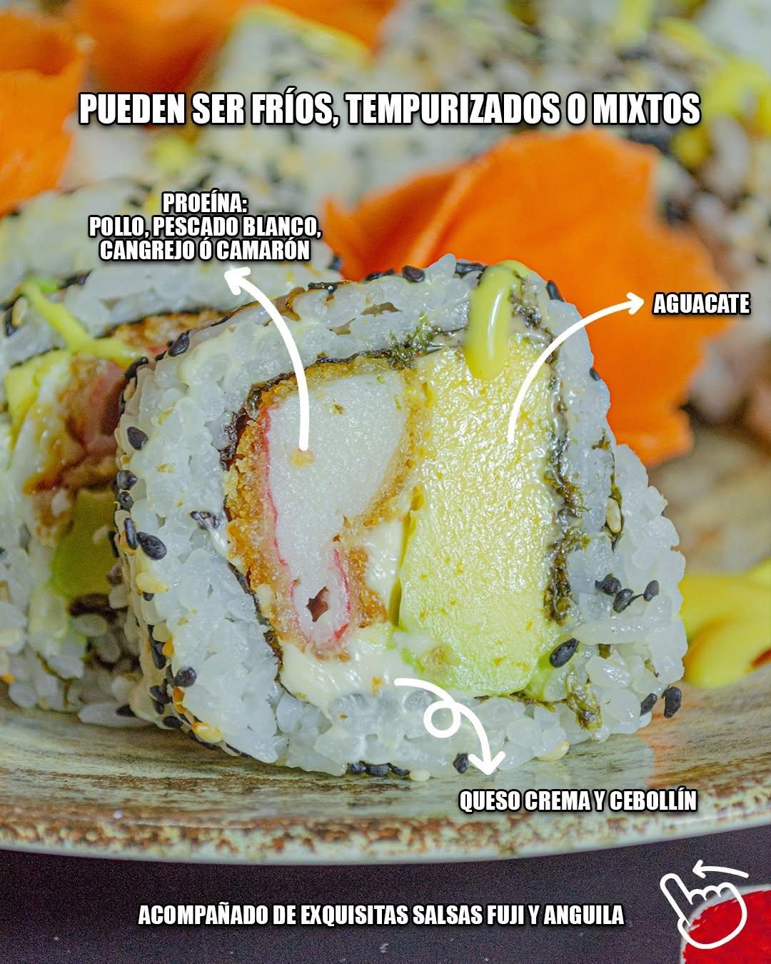 🚨Nueva Promo 30 rolls por 14,99$🚨
Con esta nueva opción puedes disfrutar tu sushi favorito y pedirlo como desees 😋 Tus rolls pueden ser fríos, tempurizados o mixtos 🥢
Elegir como Proteína: Pescado blanco 🐟 Pollo 🍗 cangrejo 🦀 o camarón 🍤 acompañado de queso crema, aguacate 🥑 cenollín, y las deliciosas salsas Fuji y Anguila.
La opción ideal para compartir con tu mejor amiga/o, ó co el amor de tu vida 🤭
Etiqueta en comentarios con quien la vendrías a probar 😋
Recuerda que tenemos delivery disponible 🛵 a toda la ciudad 🌆
¡Tú nos inspiras a más! 🔥
📍Urb. El Centro - Maracay
🏍️0424-8106071