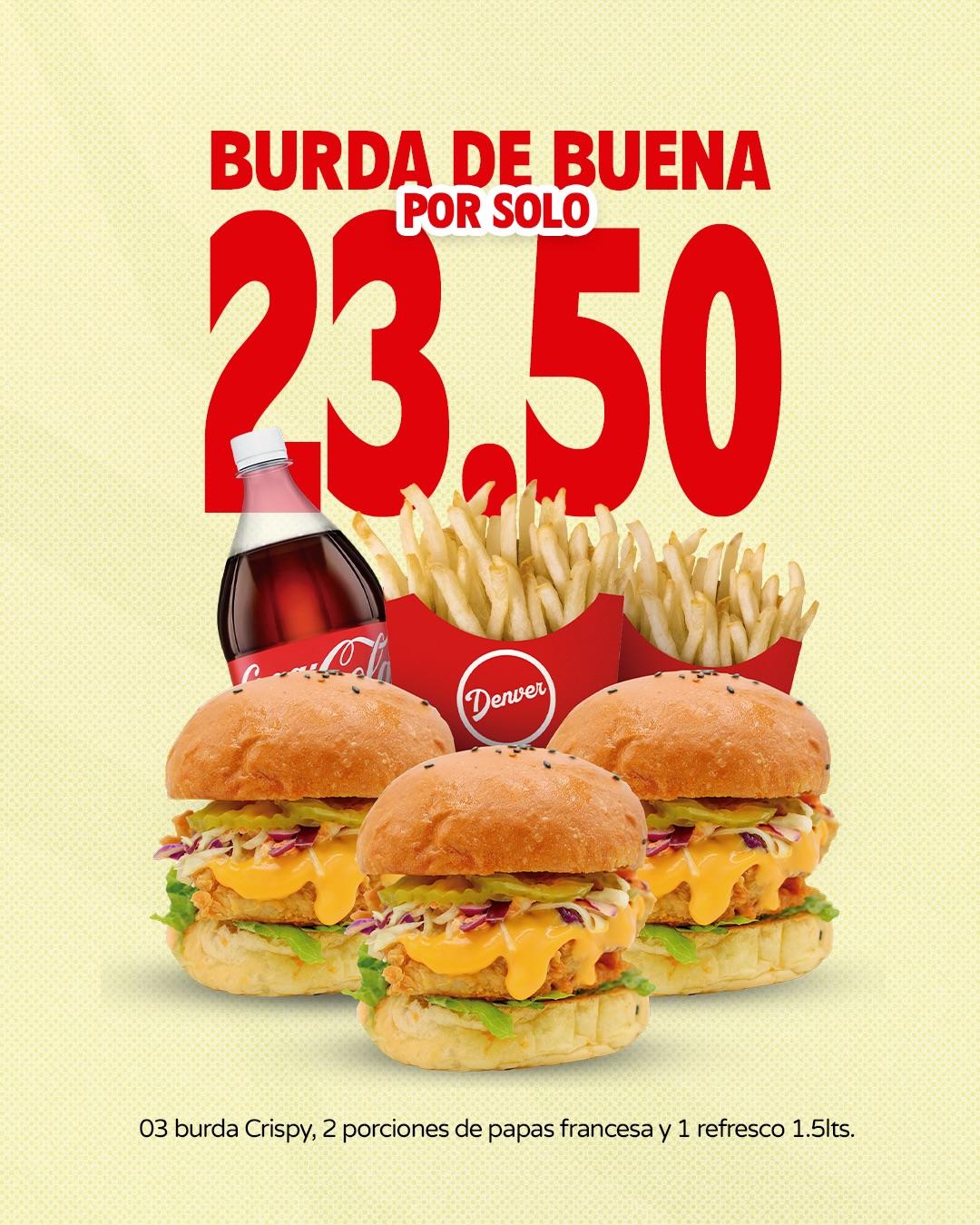 ¡En Denver disfrutamos todos! 🍔
Trae a toda la familia o amigos y disfruten de PROMOS de otro nivel
•Nuggets kids
•Burger kids
•Granjechiken
•Arcade dúo
•Denver house
•Burda de buena
•Burda de santa
Comida deliciosa de verdad. Y tu ¿cuál eliges? 💥🫣
📍 Te esperamos en nuestro local o pídelo por delivery
degustyapp
#denverfood #maracay #seburdadefeliz #promos