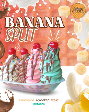 🍌Super Banana split ⛵😋 para que compartas con tu familia, amigos o pareja✨
Pasa un momento de Delicias aquí 🤗en delicias Crema🍨🫶🏻