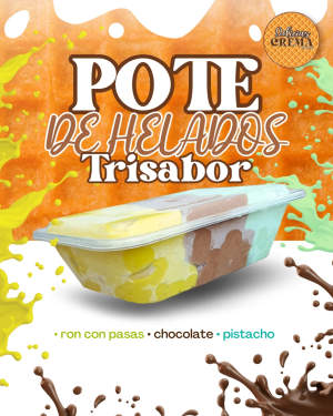 😶🌫️¡La combinación perfecta existe!🍫 Disfruta de nuestro pote trisabor con los clásicos que nunca fallan: ron con pasas, chocolate y pistacho.
💣¡Una explosión de sabor en cada cucharada! Ven por el tuyo a Heladería Delicias Crema.🍦🍨