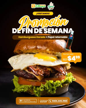 ¡𝙃𝙤𝙮 𝙣𝙤 𝙨𝙚 𝙘𝙤𝙘𝙞𝙣𝙖 𝙚𝙣 𝙘𝙖𝙨𝙖! 🍔😋🛒 Visítanos o pide por delivery. ¡Estamos activos!