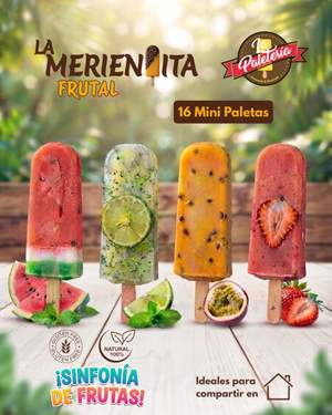 Meriendita Frutal
Fresa, Panchita, Limon y Patilla
16uds/4xSabor
12$