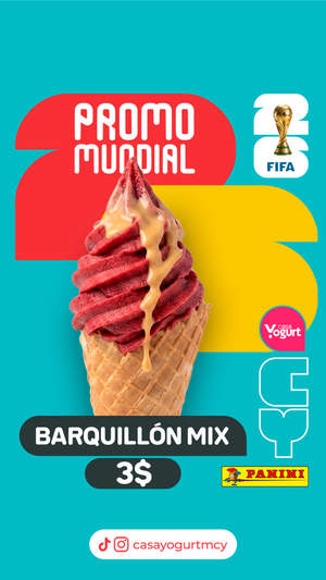 Sabías que el yogurt lo puedes mezclar con cualquier fruta? Ven y prueba nuestro helado mix!