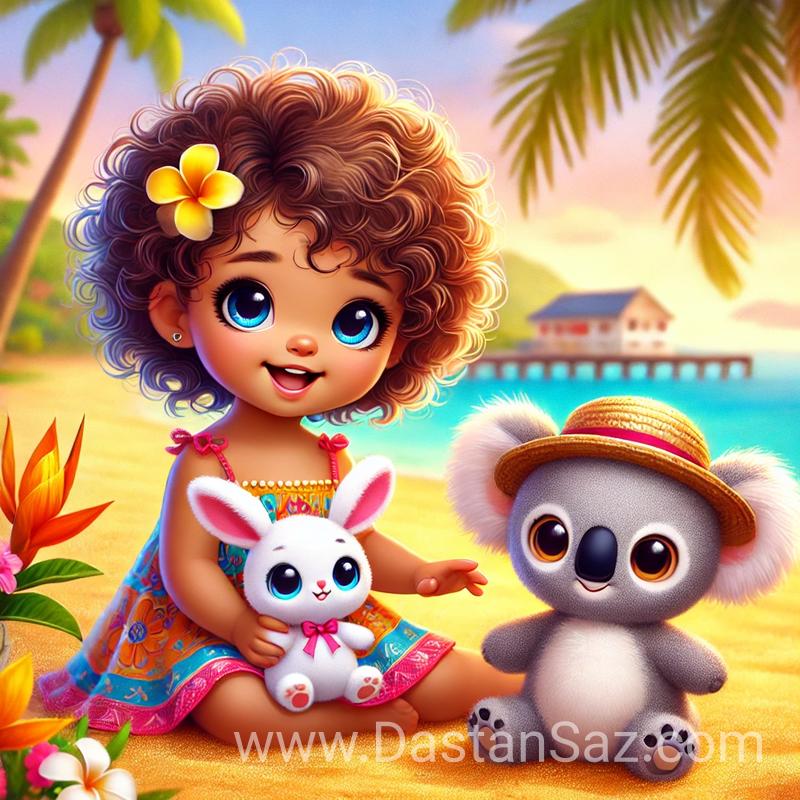 هانا و عروسک‌هایش در هاوایی
