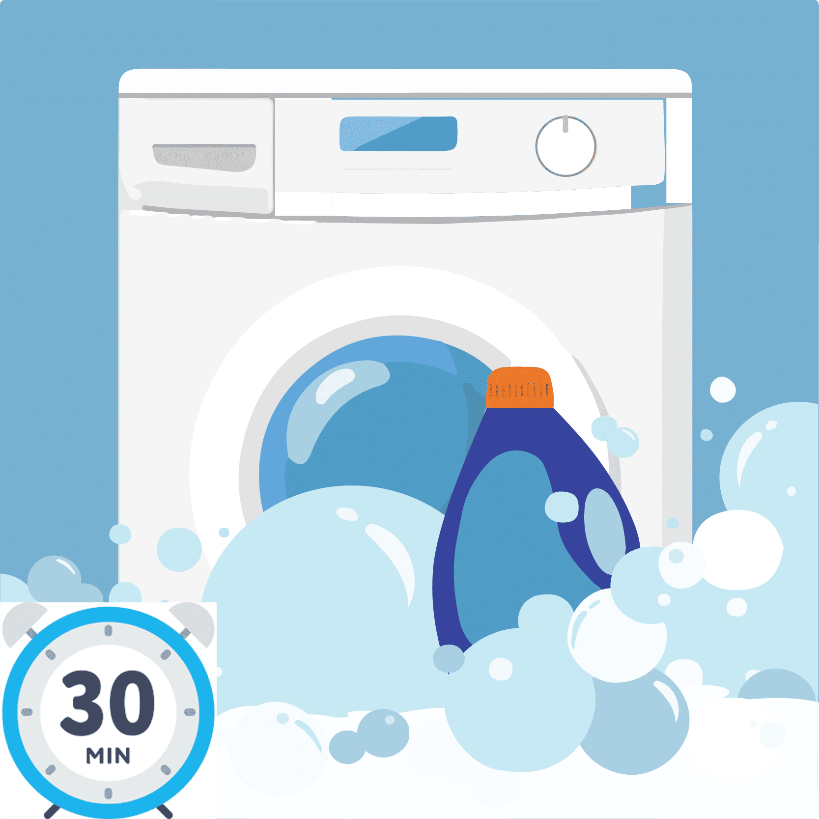 Cuci Pakaian Hemat Waktu