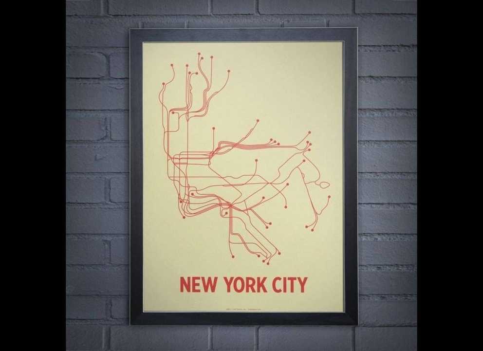 Lineposters: Subway Maps Of Cities Around The World (photos Intended For Most Up To Date Nyc Subway Map Wall Art (Gallery 1 of 20)